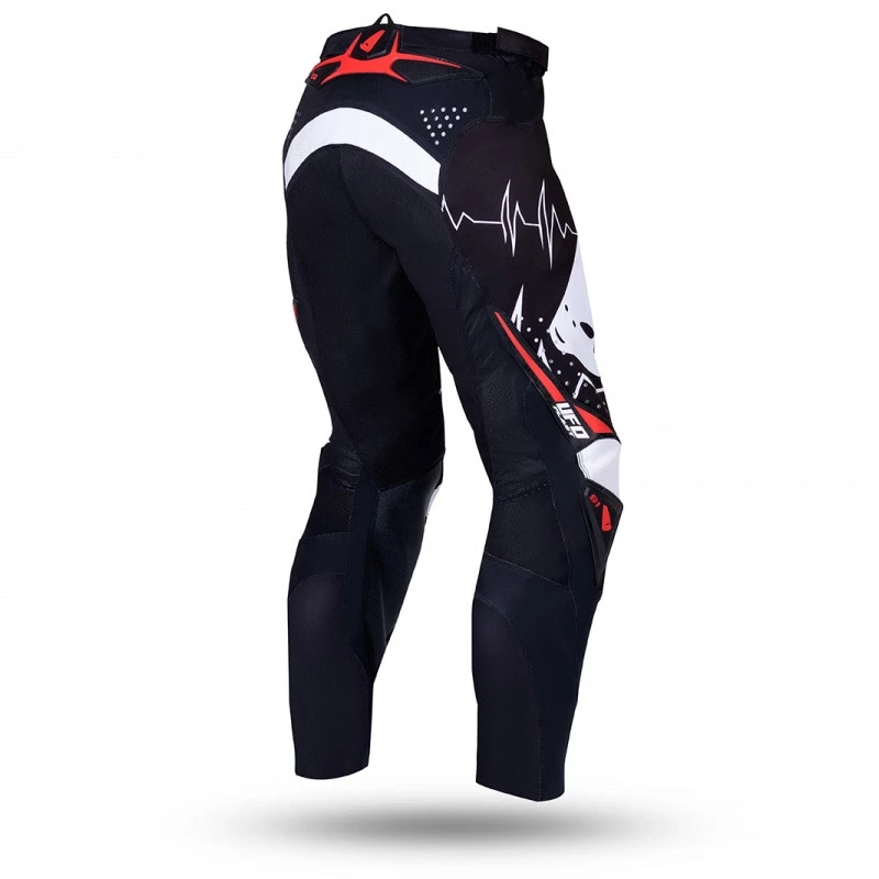 Pantaloni Ufo Adrenaline Slim Nero Bianco Rosso 4 Pantaloni Ufo Adrenaline Slim Nero Bianco Rosso - immagine 2