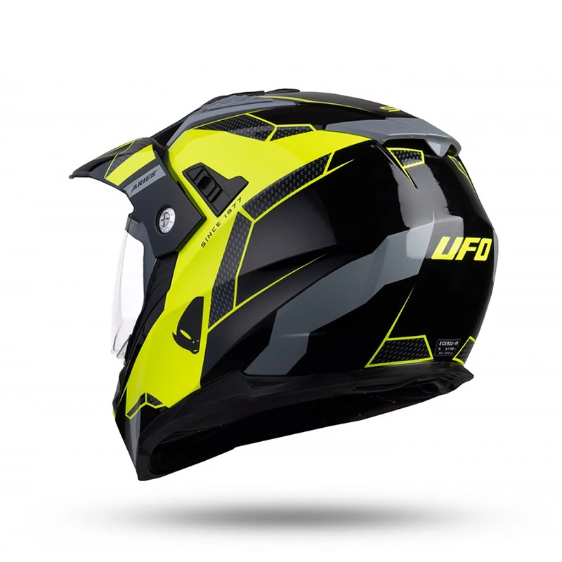 Crosstourer Casco Ufo Aries Nero Giallo 4 Crosstourer Casco Ufo Aries Nero Giallo - immagine 2