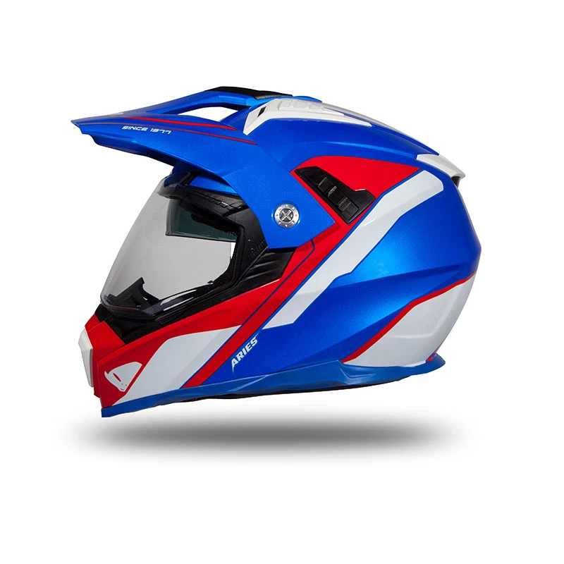 Crosstourer Casco Ufo Aries 2206 Blu Rosso Bianco 4 Crosstourer Casco Ufo Aries 2206 Blu Rosso Bianco - immagine 2