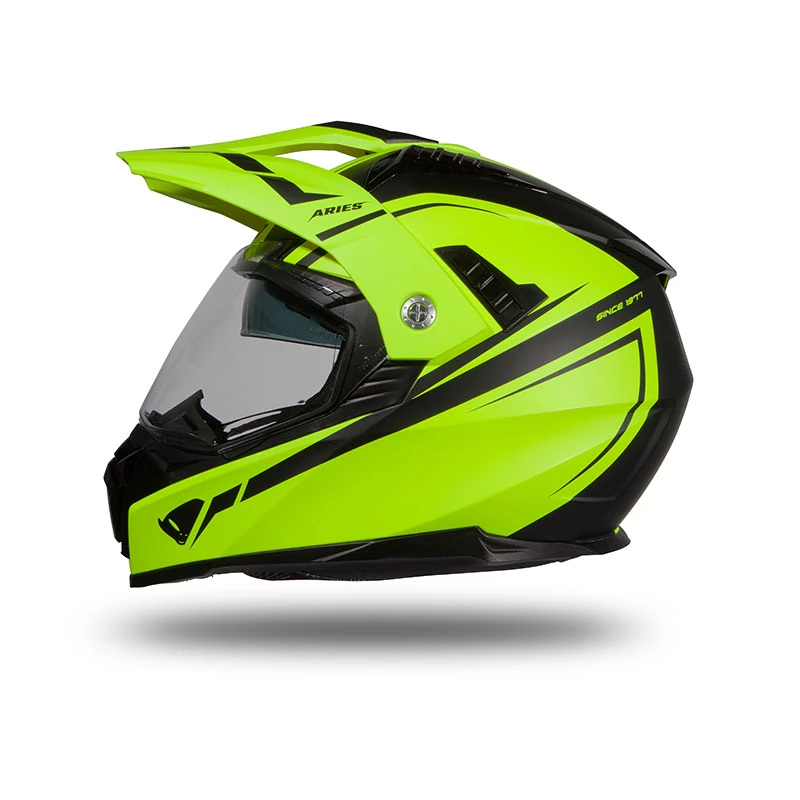 Crosstourer Casco Ufo Aries 2206 Nero Neon Giallo 4 Crosstourer Casco Ufo Aries 2206 Nero Neon Giallo - immagine 2