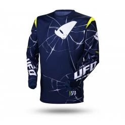 Maglie Maglia Ufo Bullet Blu Giallo Fluo