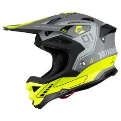 Fibra Casco Ufo Diamond Grigio Giallo Fluo