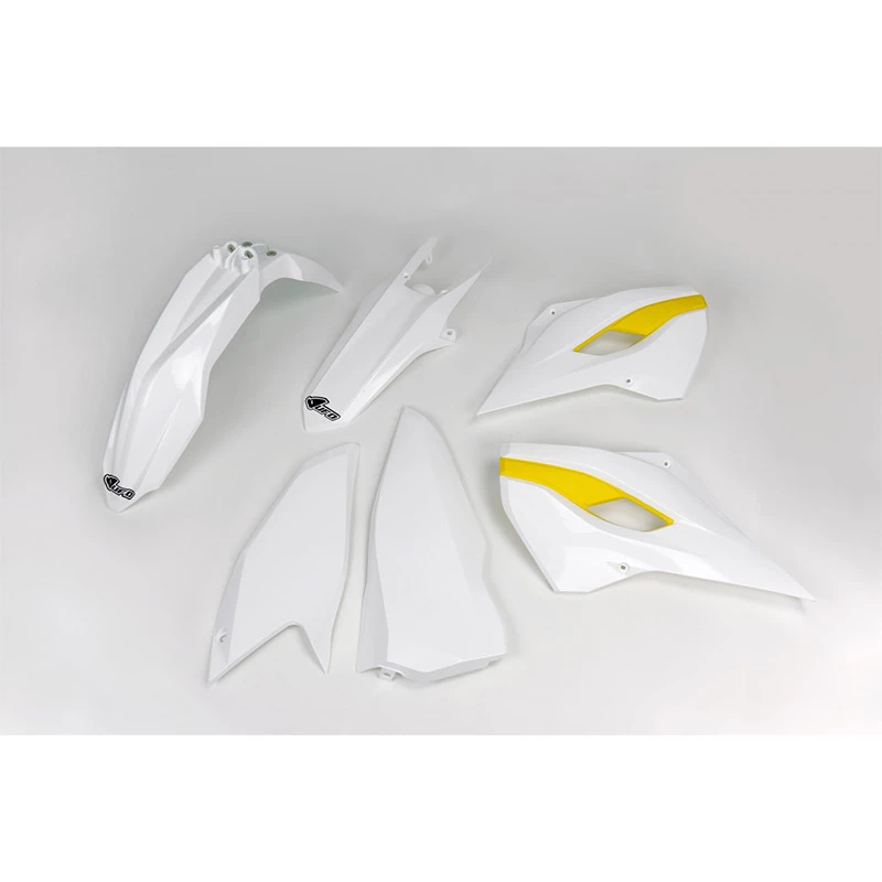 Kit Completi Ufo Kit Plastiche Husqvarna Te 15-16 Bianco Giallo 3 Kit Completi Ufo Kit Plastiche Husqvarna Te 15-16 Bianco Giallo