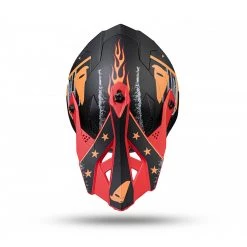 Policarbonato Casco Ufo Intrepid Nero Rosso Arancio -Offerte Ufo Negozio ufo intrepid helmet nerorossoarancio 5