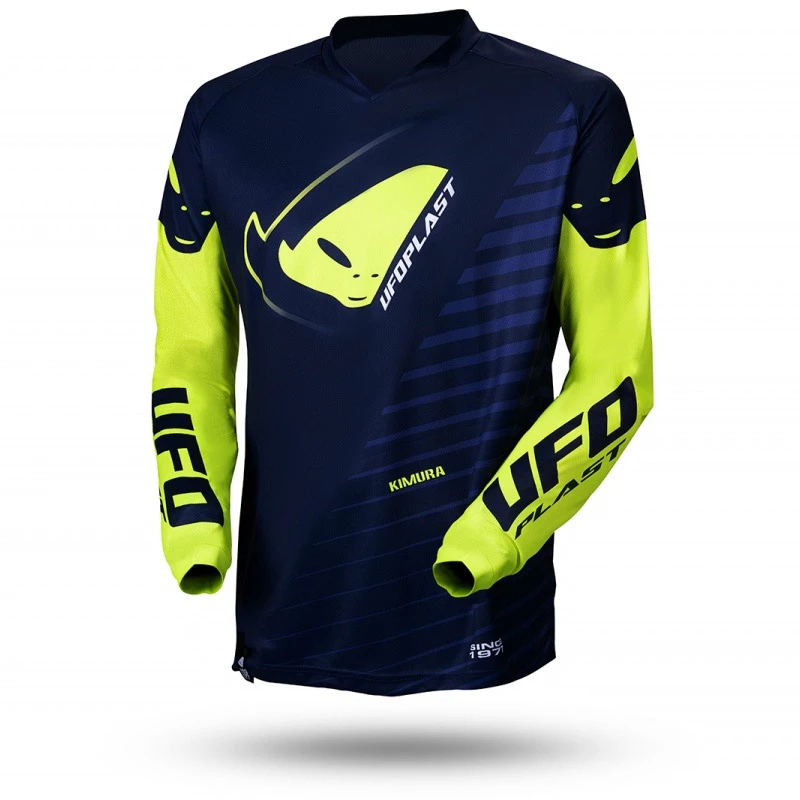 Maglie Maglia Ufo Kimura Blu Giallo Fluo 3 Maglie Maglia Ufo Kimura Blu Giallo Fluo