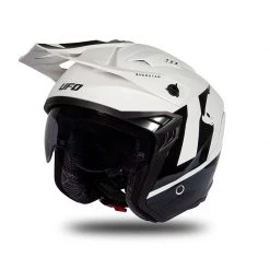 Trial Casco Ufo Sheratan 2206 Bianco Nero