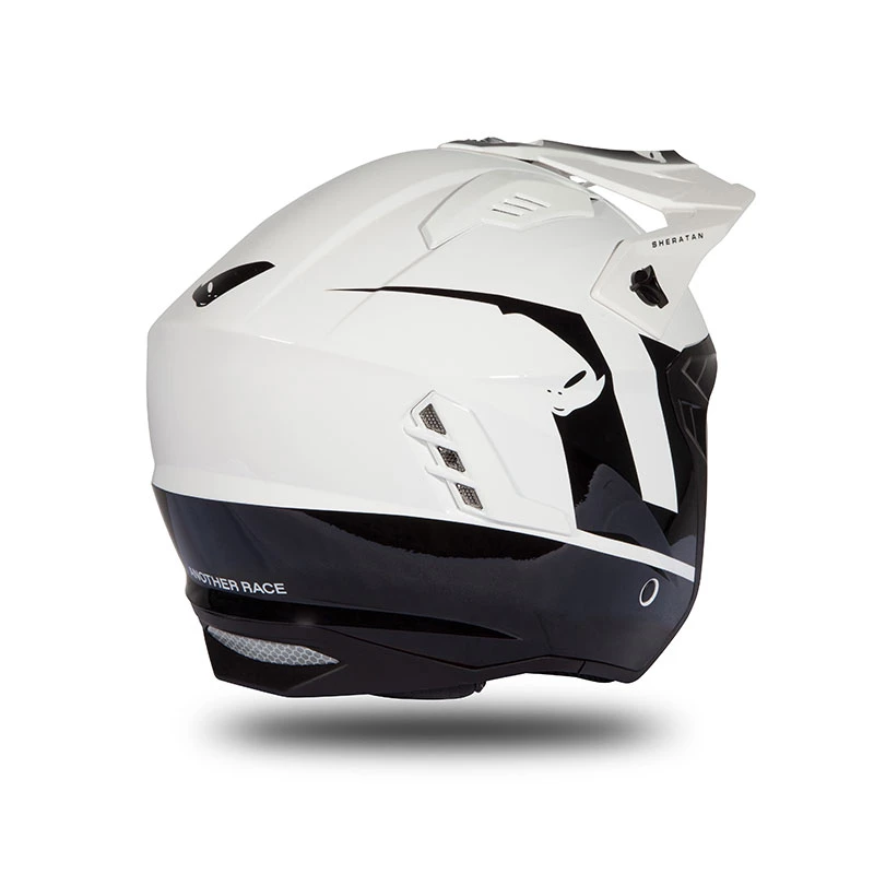 Trial Casco Ufo Sheratan 2206 Bianco Nero 6 Trial Casco Ufo Sheratan 2206 Bianco Nero - immagine 4