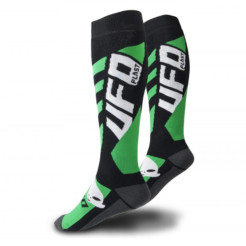 Calze Ufo Offroad Short Nero Verde 4 Calze Ufo Offroad Short Nero Verde - immagine 2